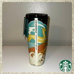 🎨 NWT 2025 Starbucks x Mike Willcox "Antelope Motif" Grande SS Tumbler
